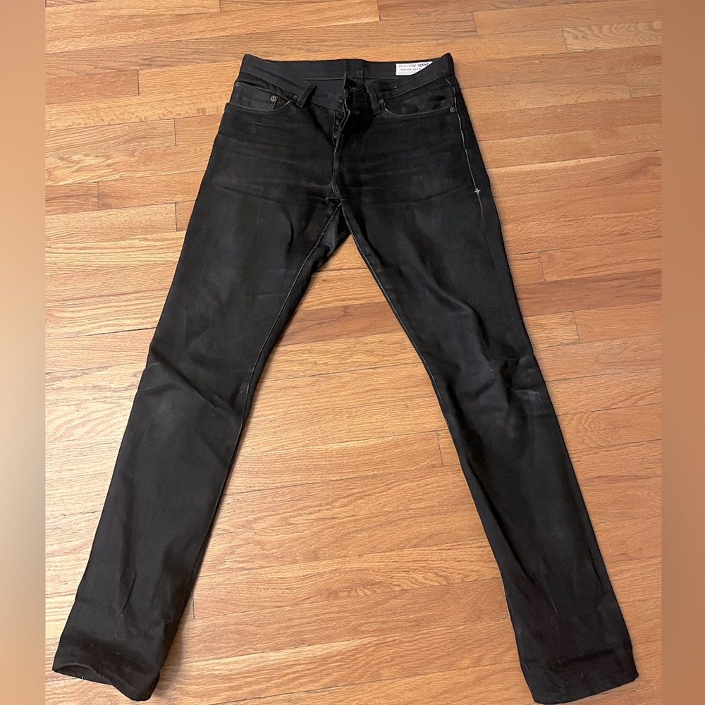 Imogene & Willie Black/Black selvedge denim. Barton Slim. Size 29